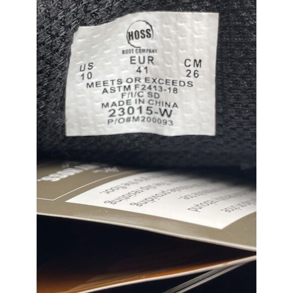 HOSS Mary Black MT23015 Women's NEW Composite-Toe Work Shoe Black US Size 10 W - Picture 10 of 11